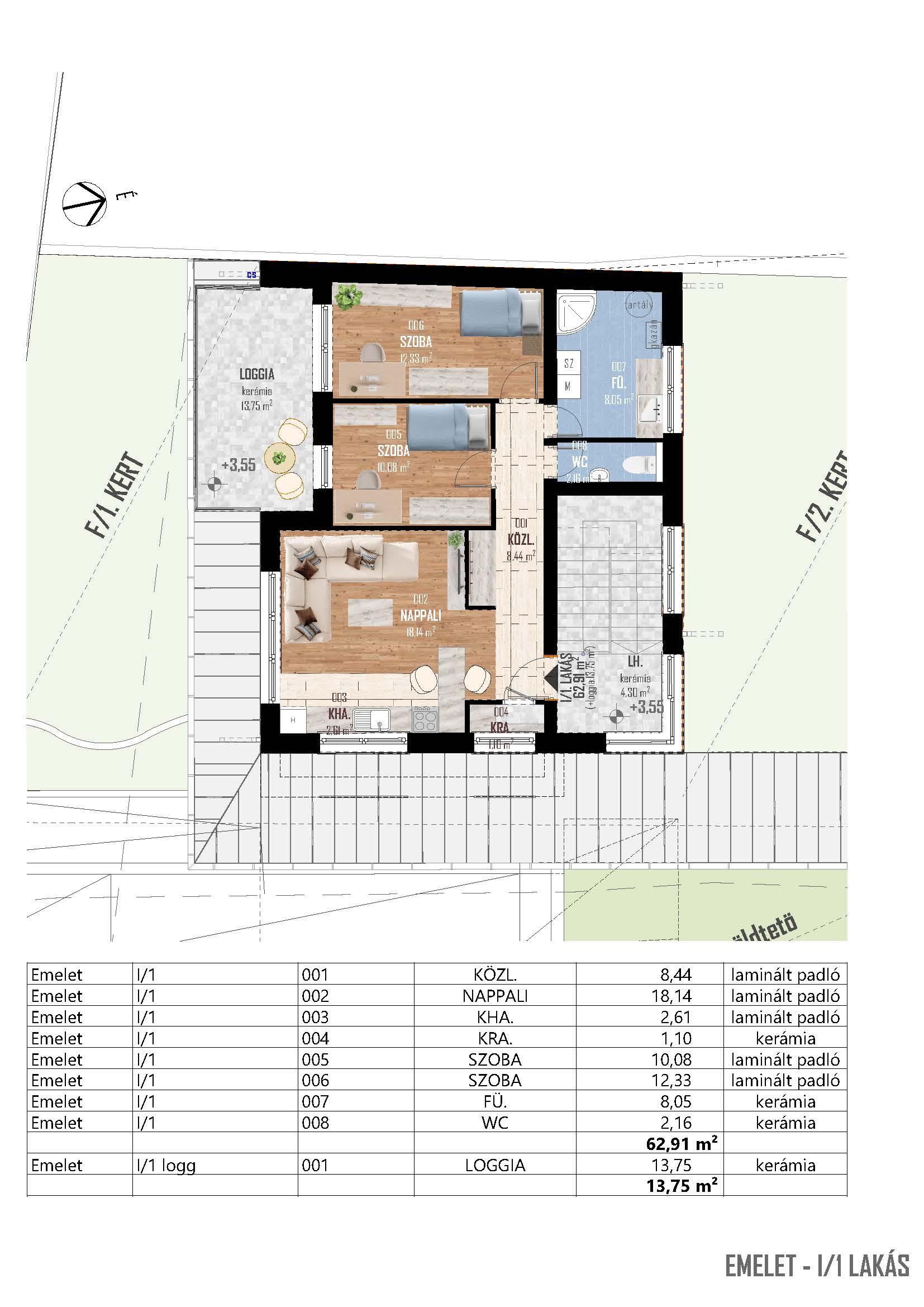 AR Emelet I/3 lakás - Image 4