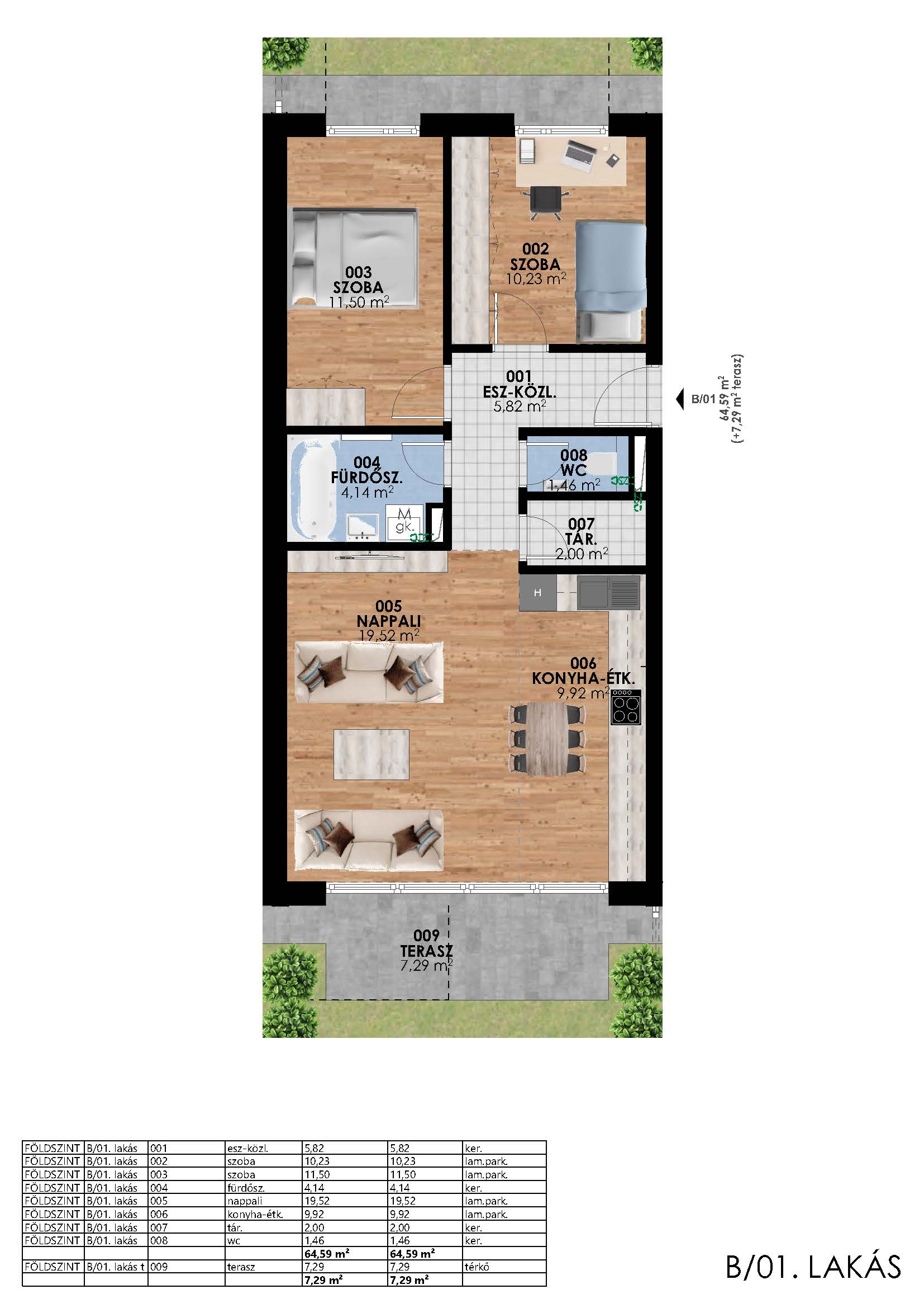 BNA Földszint B/01. lakás - Image 3