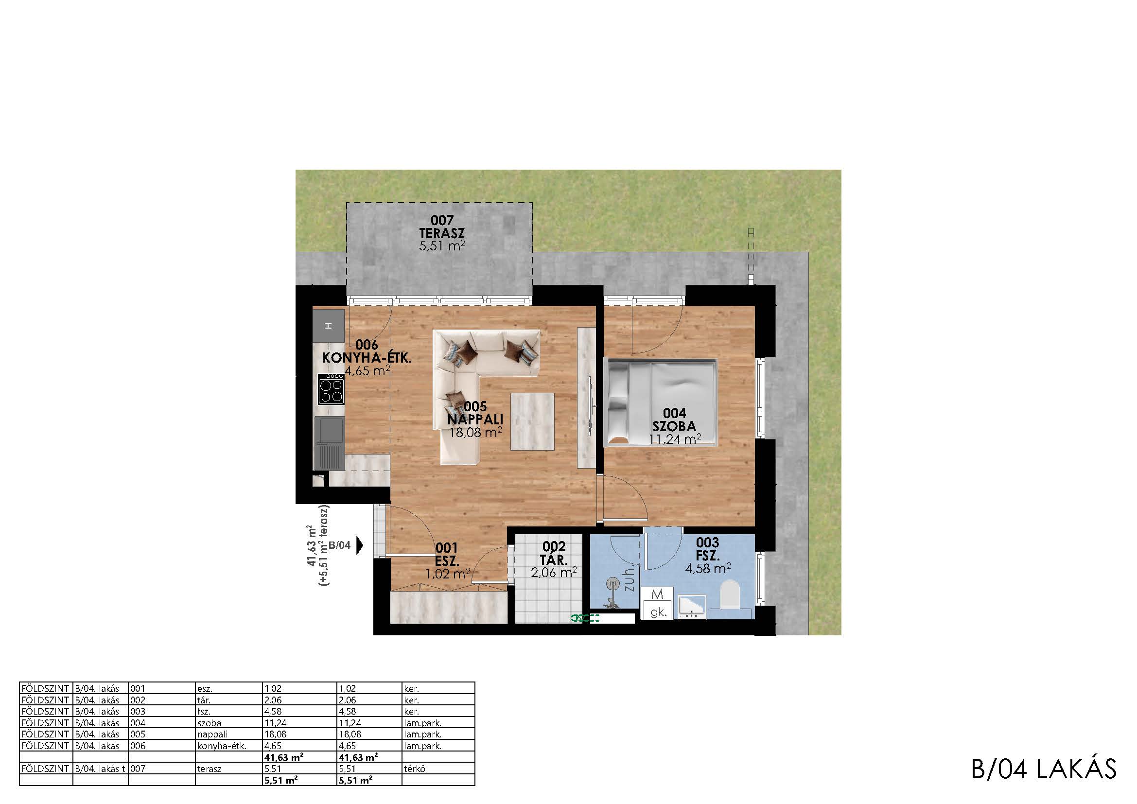 BNA Földszint B/04. lakás - Image 3