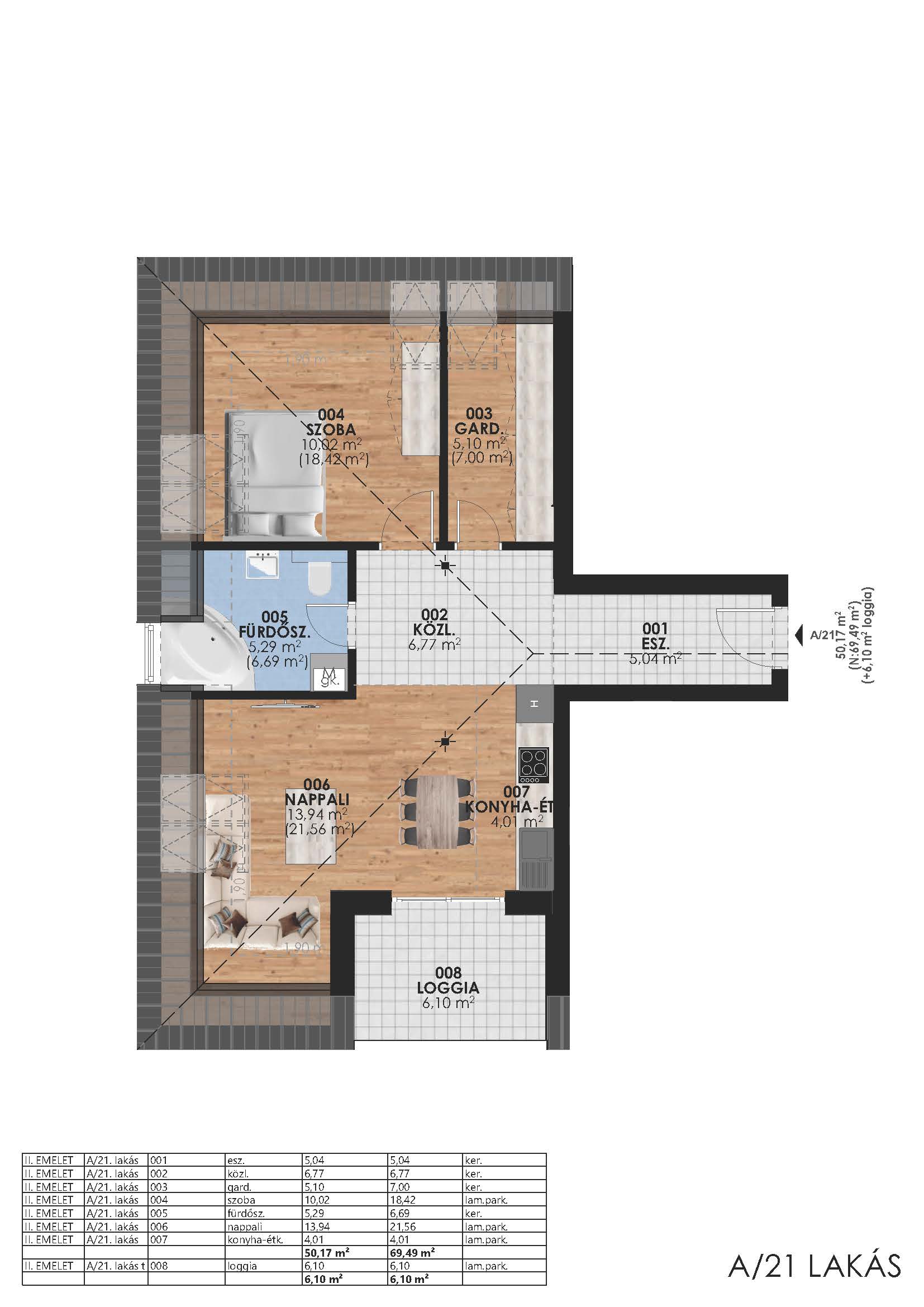 BNA 2. Emelet A/21. lakás - Image 3